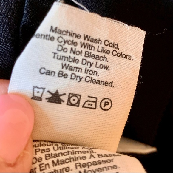 Pure DKNY Open Waterfall Front Drapey Linen Jacket Black Size Medium - Picture 16 of 16